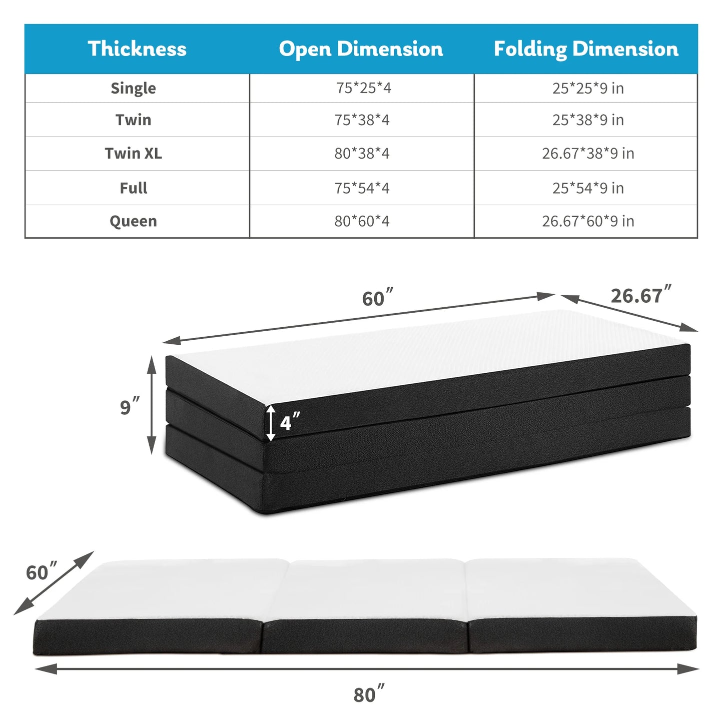 AeroRest™ - Foldable Mattress